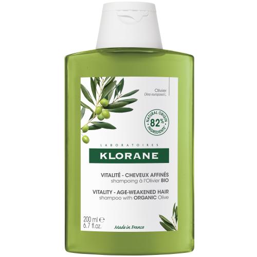 Klorane Olivier Shampoo for Age-Weakened Hair with Organic Olive Σαμπουάν με Εκχύλισμα Ελιάς για Πυκνότητα & Ζωντάνια στα Αδύναμα Μαλλιά 200ml